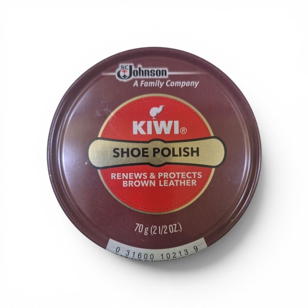 NEW Kiwi Brown Shoe Polish 2.5oz 70g Renews & Protects Leather Shoes MULTIPLES
